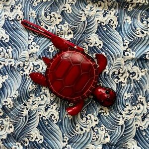 Leather Turtle Pouch